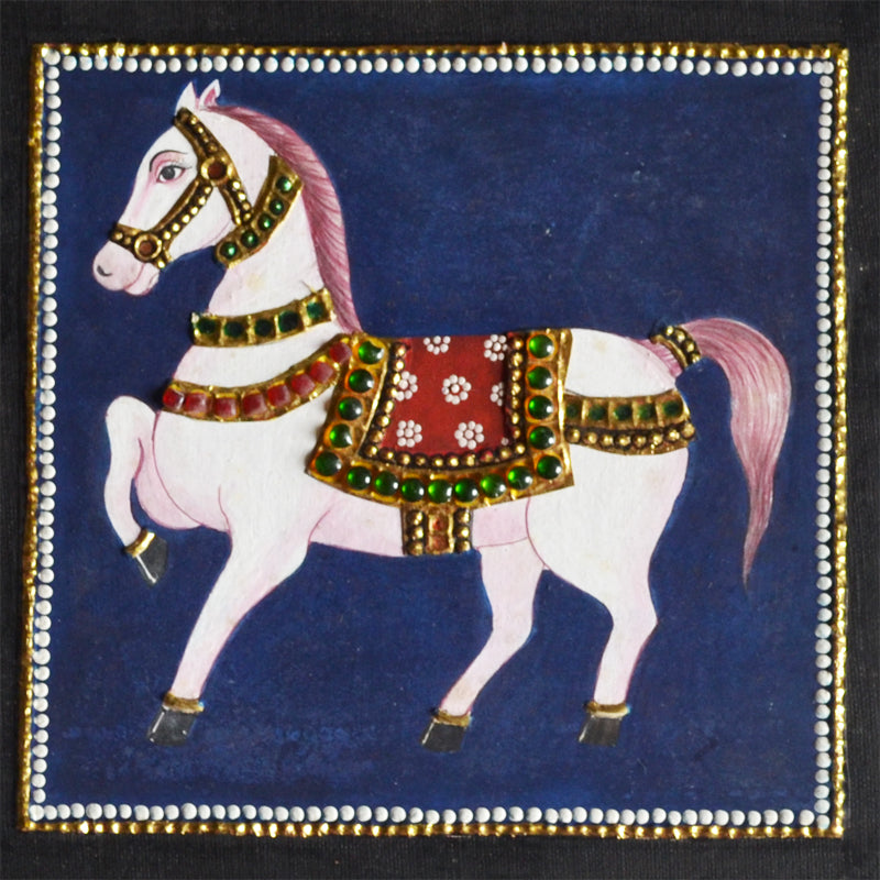 Horse Tanjore Painting