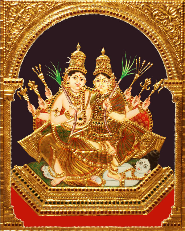 Kameshwara Kameshwari Tanjore Paintings