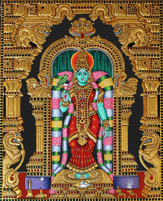 Goddess Kanyakumari Tanjore Painting