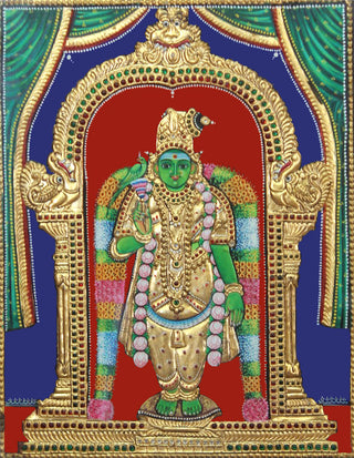 Goddess Meenakshi Tanjore painting