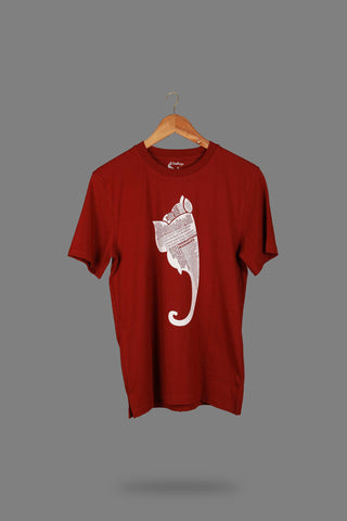 Maroon Ganesha Tshirt