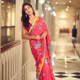 Sara Ali kHan in Madhurya Saree